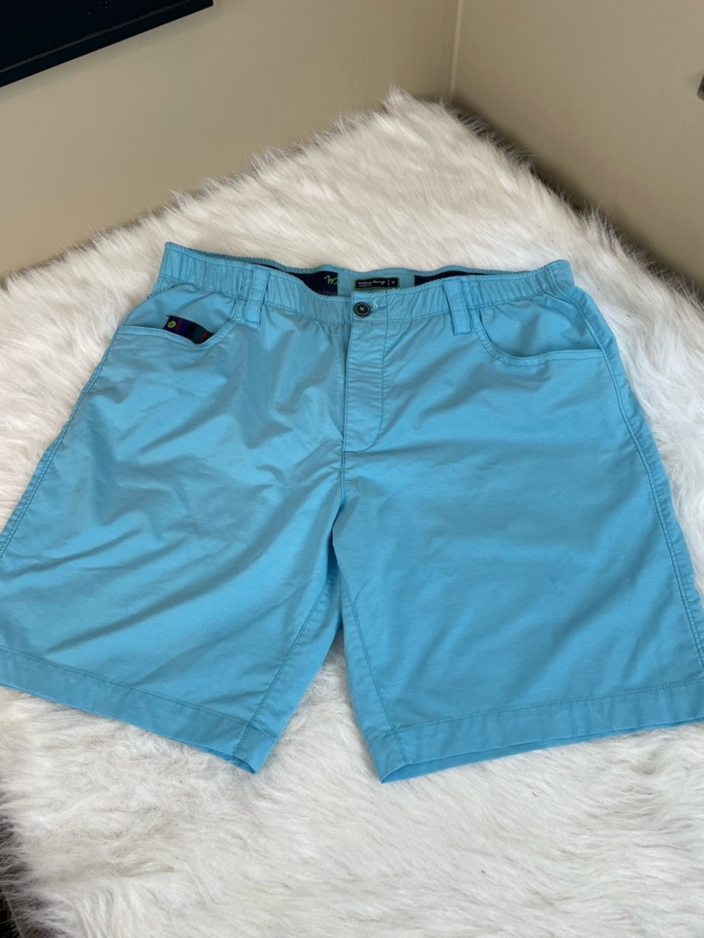 William Murray Men's Light Blue Casual golf Shorts 36